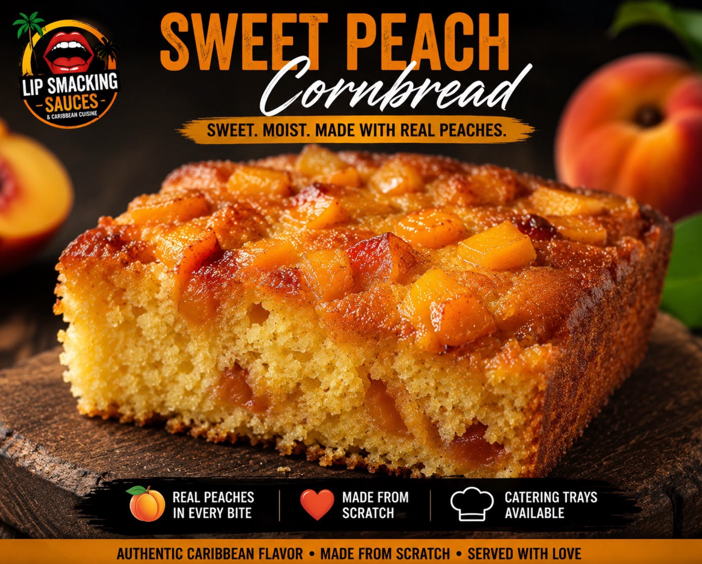 Sweet Peach Cornbread